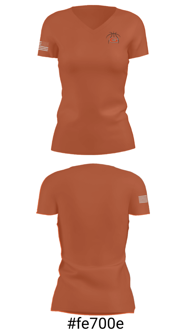 Women's Short Sleeve Vneck Shirt, Glenwood, Men's Basketball, Teamtime, Team time, sublimation, custom sports apparel, team uniforms, spirit wear, spiritwear, sports uniforms, custom shirts, team store, custom team store, fundraiser sports, apparel fundraiser