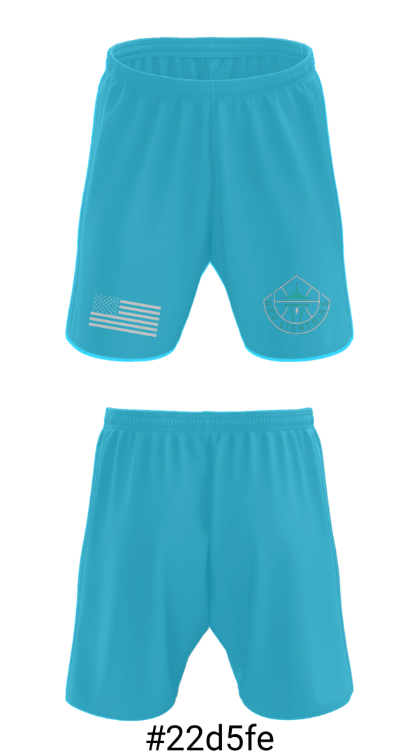 Athletic Shorts With Pockets, NRV Lady Lightning, Women's Basketball, Teamtime, Team time, sublimation, custom sports apparel, team uniforms, spirit wear, spiritwear, sports uniforms, custom shirts, team store, custom team store, fundraiser sports, apparel fundraiser