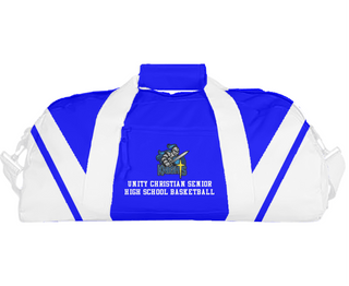 Duffle Bag, Unity Christian Senior High School Basketball, Women's Basketball, Teamtime, Team time, sublimation, custom sports apparel, team uniforms, spirit wear, spiritwear, sports uniforms, custom shirts, team store, custom team store, fundraiser sports, apparel fundraiser