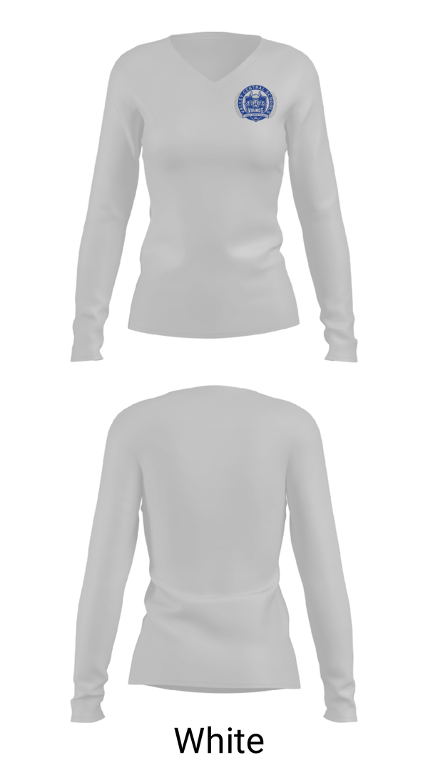 Women's Long Sleeve Vneck Shirt, Valley Central High School Basketball, Men's Basketball, Teamtime, Team time, sublimation, custom sports apparel, team uniforms, spirit wear, spiritwear, sports uniforms, custom shirts, team store, custom team store, fundraiser sports, apparel fundraiser