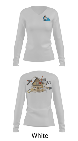 Women's Long Sleeve Vneck Shirt, Castillo's painting, , Teamtime, Team time, sublimation, custom sports apparel, team uniforms, spirit wear, spiritwear, sports uniforms, custom shirts, team store, custom team store, fundraiser sports, apparel fundraiser