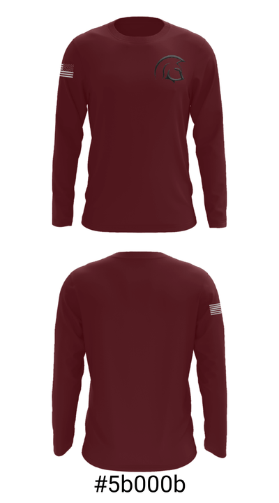 North Crawford Elementary School 56191740 Long Sleeve Performance Shirt - 18