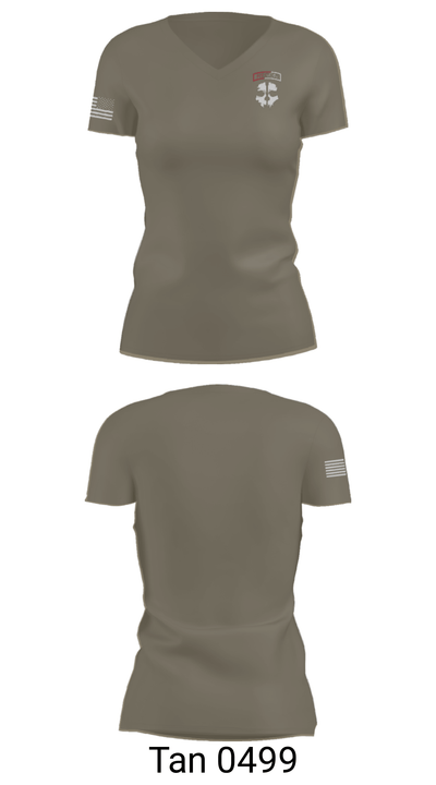 Assassin Troop 68151214 Women's Short Sleeve V-neck Shirt - 36
