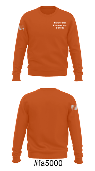 Crew Neck Sweatshirt, Stratford Elementary School, Spirit Store, Teamtime, Team time, sublimation, custom sports apparel, team uniforms, spirit wear, spiritwear, sports uniforms, custom shirts, team store, custom team store, fundraiser sports, apparel fundraiser