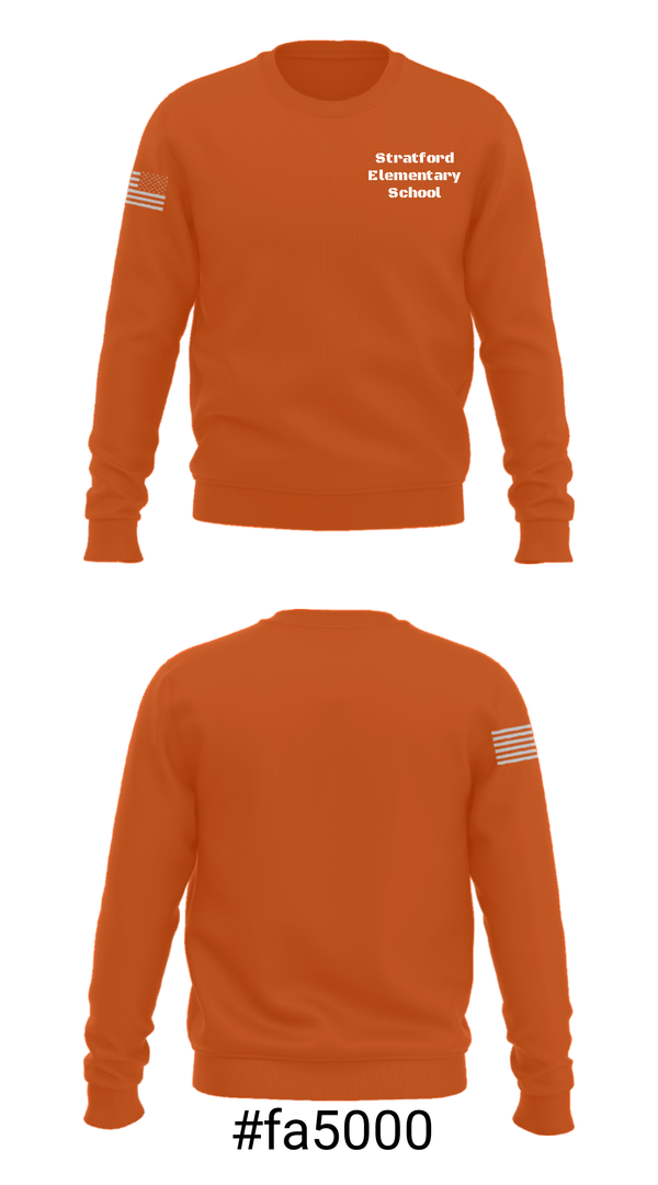 Crew Neck Sweatshirt, Stratford Elementary School, Spirit Store, Teamtime, Team time, sublimation, custom sports apparel, team uniforms, spirit wear, spiritwear, sports uniforms, custom shirts, team store, custom team store, fundraiser sports, apparel fundraiser