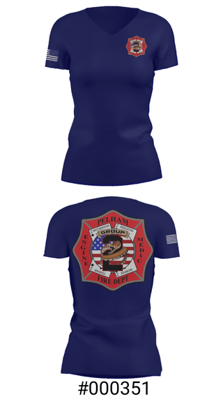 Women's Short Sleeve Vneck Shirt, Group 2, Fire Department, Teamtime, Team time, sublimation, custom sports apparel, team uniforms, spirit wear, spiritwear, sports uniforms, custom shirts, team store, custom team store, fundraiser sports, apparel fundraiser