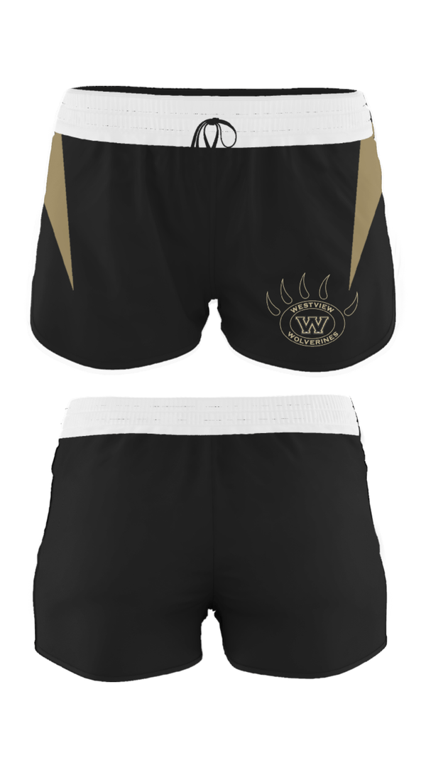 Women's Shorts, Westview High School Gymnastics, Spirit Store, Teamtime, Team time, sublimation, custom sports apparel, team uniforms, spirit wear, spiritwear, sports uniforms, custom shirts, team store, custom team store, fundraiser sports, apparel fundraiser