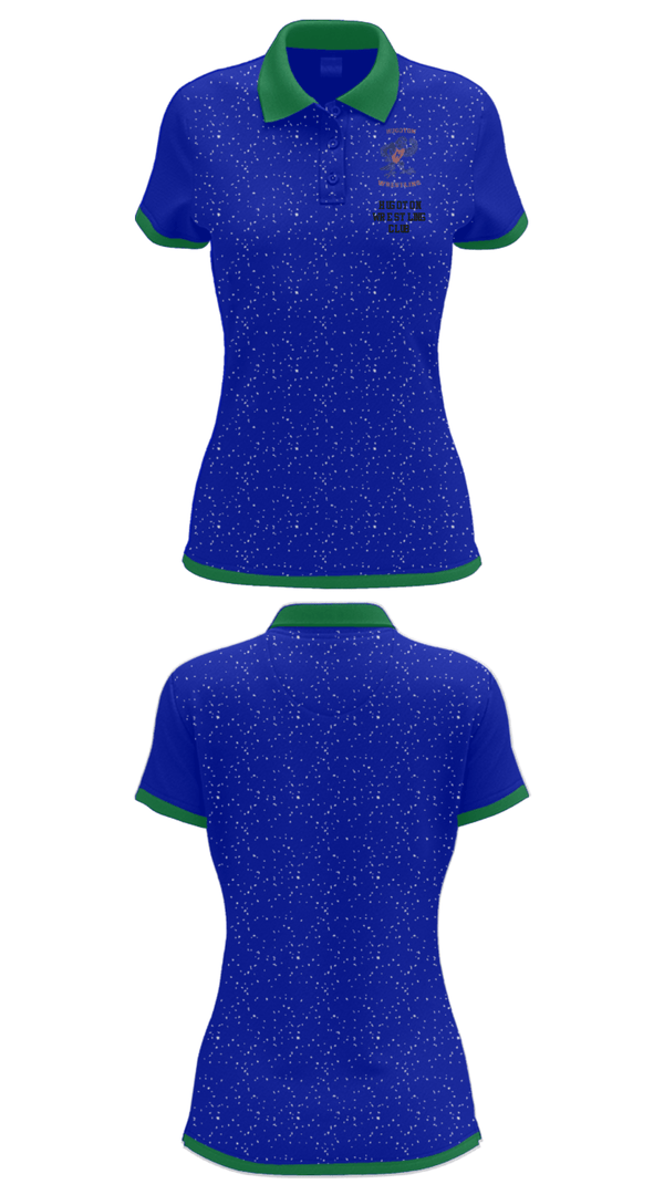 Women's Short Sleeve Performance Polo, Hugoton Wrestling Club, Wrestling, Teamtime, Team time, sublimation, custom sports apparel, team uniforms, spirit wear, spiritwear, sports uniforms, custom shirts, team store, custom team store, fundraiser sports, apparel fundraiser