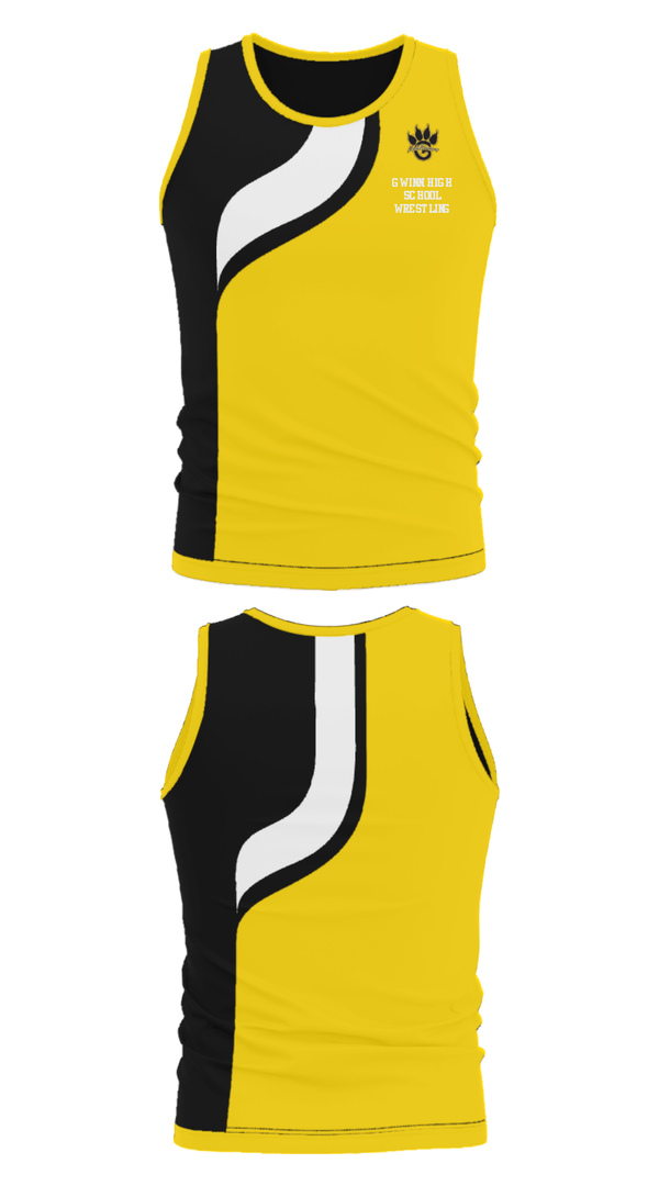 Tank Top, Gwinn High School Wrestling, Wrestling, Teamtime, Team time, sublimation, custom sports apparel, team uniforms, spirit wear, spiritwear, sports uniforms, custom shirts, team store, custom team store, fundraiser sports, apparel fundraiser