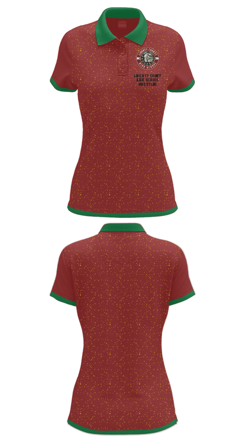 Women's Short Sleeve Performance Polo, Liberty County High School Wrestling, Wrestling, Teamtime, Team time, sublimation, custom sports apparel, team uniforms, spirit wear, spiritwear, sports uniforms, custom shirts, team store, custom team store, fundraiser sports, apparel fundraiser