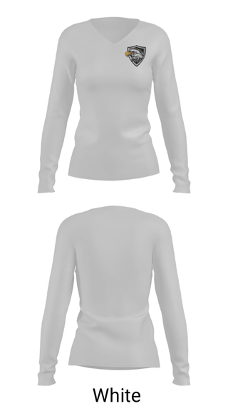 Women's Long Sleeve Vneck Shirt, Van Cove Elementary School, Spirit Store, Teamtime, Team time, sublimation, custom sports apparel, team uniforms, spirit wear, spiritwear, sports uniforms, custom shirts, team store, custom team store, fundraiser sports, apparel fundraiser