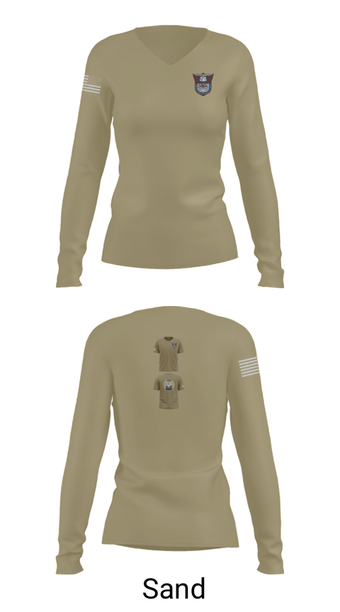 Women's Long Sleeve Vneck Shirt, 113th 3rd squad, , Teamtime, Team time, sublimation, custom sports apparel, team uniforms, spirit wear, spiritwear, sports uniforms, custom shirts, team store, custom team store, fundraiser sports, apparel fundraiser