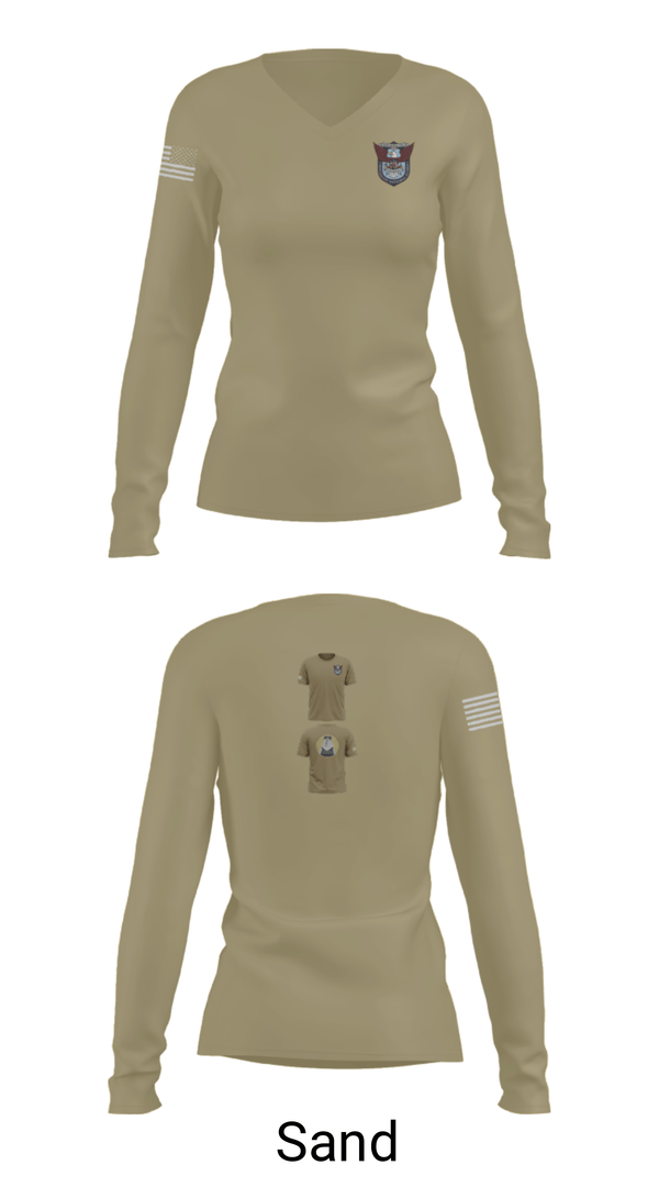 Women's Long Sleeve Vneck Shirt, 113th 3rd squad, , Teamtime, Team time, sublimation, custom sports apparel, team uniforms, spirit wear, spiritwear, sports uniforms, custom shirts, team store, custom team store, fundraiser sports, apparel fundraiser