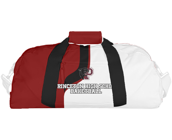 Duffle Bag, Princeton High School Baketball, Men's Basketball, Teamtime, Team time, sublimation, custom sports apparel, team uniforms, spirit wear, spiritwear, sports uniforms, custom shirts, team store, custom team store, fundraiser sports, apparel fundraiser