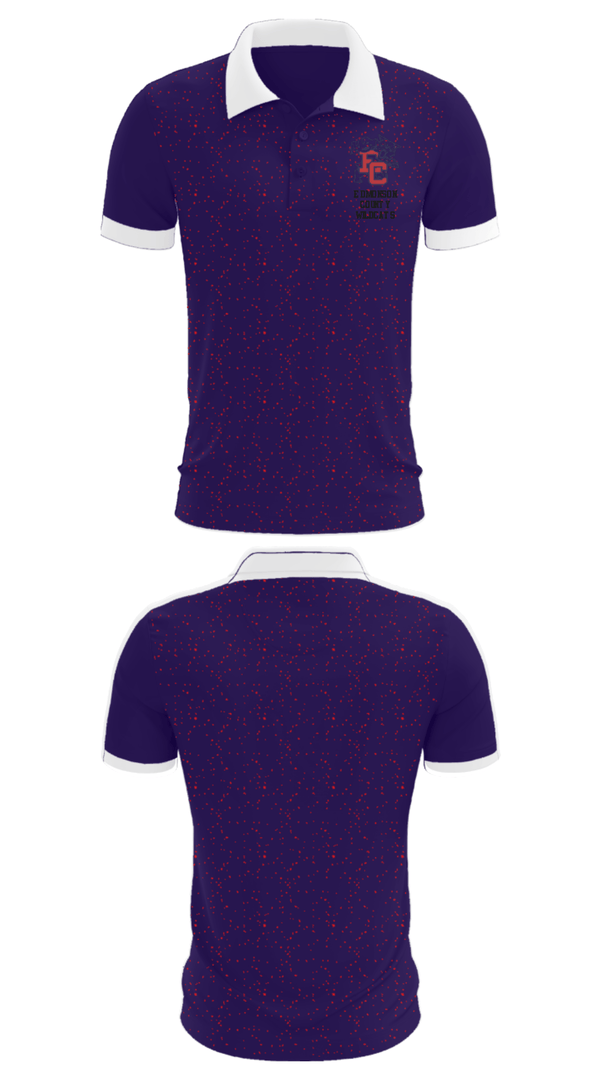 Short Sleeve Performance Polo, Edmonson County Wildcats, Men's Basketball, Teamtime, Team time, sublimation, custom sports apparel, team uniforms, spirit wear, spiritwear, sports uniforms, custom shirts, team store, custom team store, fundraiser sports, apparel fundraiser