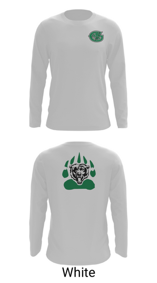 Long Sleeve Performance Shirt, Gold-Burg High School Basketball, Women's Basketball, Teamtime, Team time, sublimation, custom sports apparel, team uniforms, spirit wear, spiritwear, sports uniforms, custom shirts, team store, custom team store, fundraiser sports, apparel fundraiser