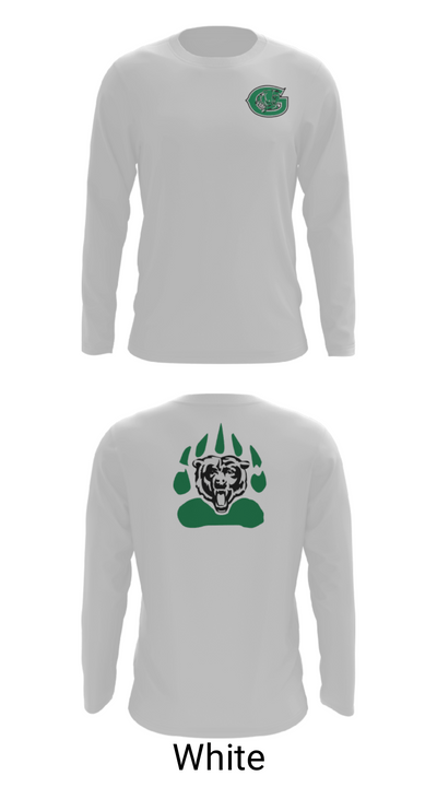 Gold-Burg High School Basketball 79044371 Long Sleeve Performance Shirt - 4