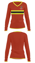 New Hampstead Wrestling 72223701 Women's Long Sleeve V-neck Shirt - 31
