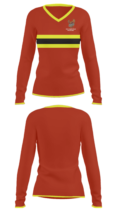 New Hampstead Wrestling 72223701 Women's Long Sleeve V-neck Shirt - 31