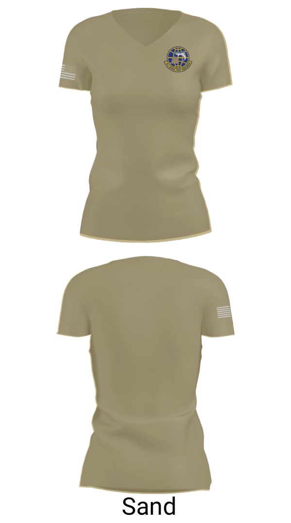 Women's Short Sleeve Vneck Shirt, , Air Force, Teamtime, Team time, sublimation, custom sports apparel, team uniforms, spirit wear, spiritwear, sports uniforms, custom shirts, team store, custom team store, fundraiser sports, apparel fundraiser