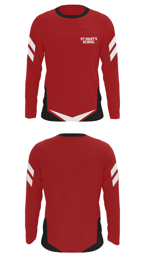 Long Sleeve Performance Shirt, St Mary's School, Spirit Store, Teamtime, Team time, sublimation, custom sports apparel, team uniforms, spirit wear, spiritwear, sports uniforms, custom shirts, team store, custom team store, fundraiser sports, apparel fundraiser
