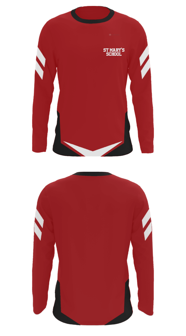 Long Sleeve Performance Shirt, St Mary's School, Spirit Store, Teamtime, Team time, sublimation, custom sports apparel, team uniforms, spirit wear, spiritwear, sports uniforms, custom shirts, team store, custom team store, fundraiser sports, apparel fundraiser