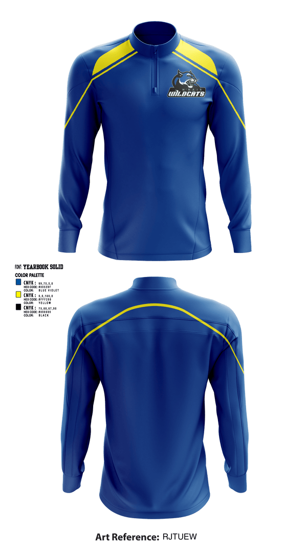 Quarter Zip Jacket, Wildcats, Cheer, Teamtime, Team time, sublimation, custom sports apparel, team uniforms, spirit wear, spiritwear, sports uniforms, custom shirts, team store, custom team store, fundraiser sports, apparel fundraiser