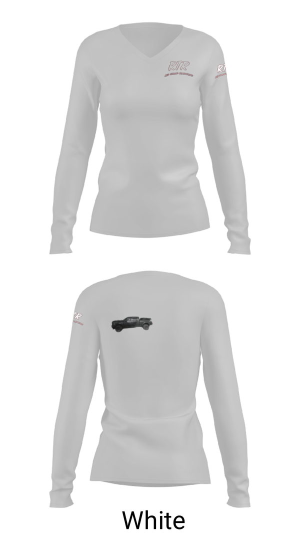 Women's Long Sleeve Vneck Shirt, Red Thread Renovations, , Teamtime, Team time, sublimation, custom sports apparel, team uniforms, spirit wear, spiritwear, sports uniforms, custom shirts, team store, custom team store, fundraiser sports, apparel fundraiser