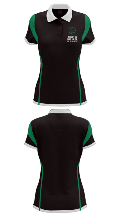 Houghton Lake Jr/Sr High School 8124308 Women's Short Sleeve Performance Polo  - 26