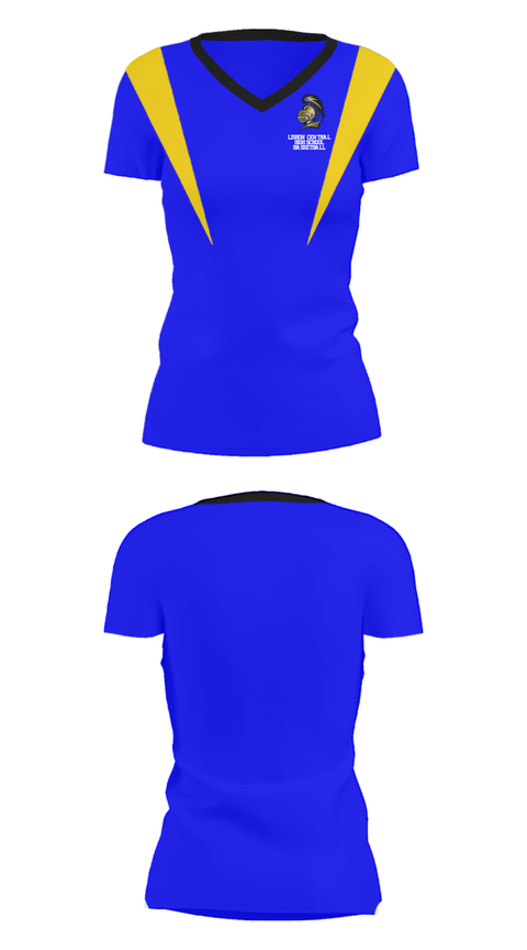 Women's Short Sleeve Vneck Shirt, Lisbon Central High School Basketball, Men's Basketball, Teamtime, Team time, sublimation, custom sports apparel, team uniforms, spirit wear, spiritwear, sports uniforms, custom shirts, team store, custom team store, fundraiser sports, apparel fundraiser