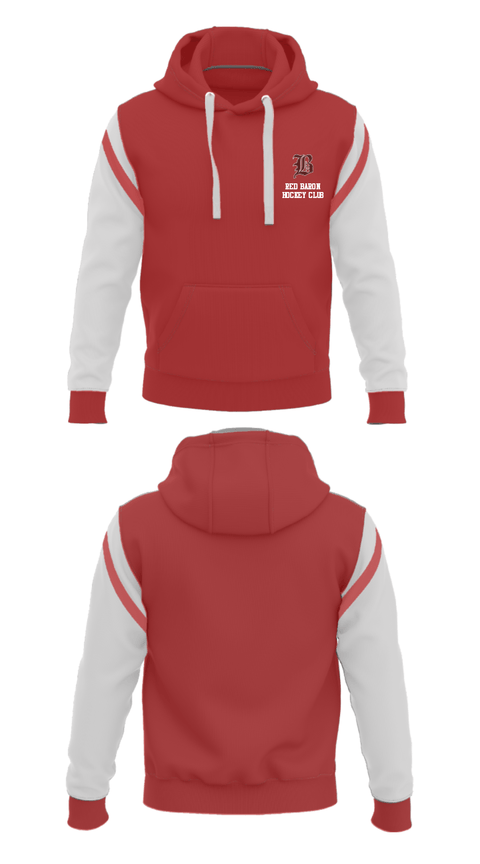 Hoodie, Red Baron Hockey Club, Ice Hockey, Teamtime, Team time, sublimation, custom sports apparel, team uniforms, spirit wear, spiritwear, sports uniforms, custom shirts, team store, custom team store, fundraiser sports, apparel fundraiser
