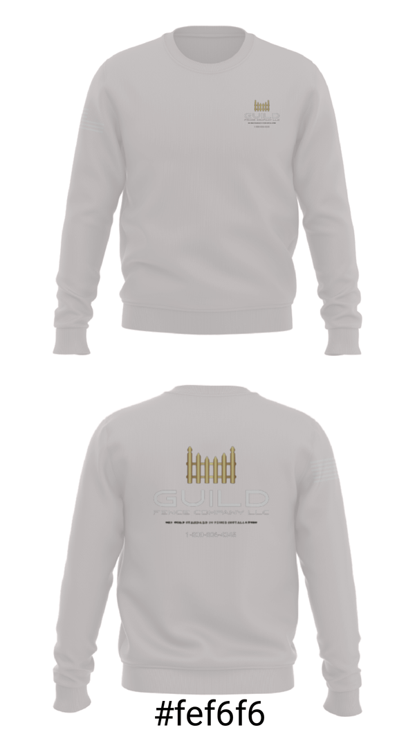 Crew Neck Sweatshirt, Guild fence company LLC, , Teamtime, Team time, sublimation, custom sports apparel, team uniforms, spirit wear, spiritwear, sports uniforms, custom shirts, team store, custom team store, fundraiser sports, apparel fundraiser