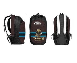 Gear Bag, TRENCH WARRIORS, Football, Teamtime, Team time, sublimation, custom sports apparel, team uniforms, spirit wear, spiritwear, sports uniforms, custom shirts, team store, custom team store, fundraiser sports, apparel fundraiser