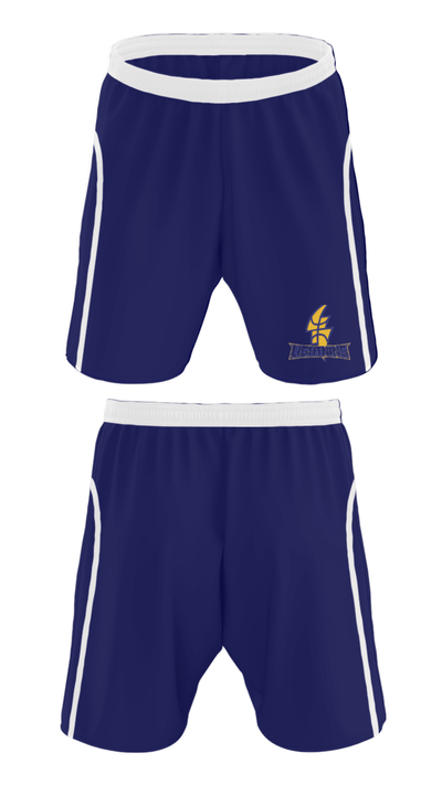 Lenape Valley Basketball - Lightning 25899195 Athletic Shorts With Pockets - 28