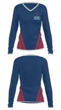 Sand Creek High School Basketball 95946385 Women's Long Sleeve V-neck Shirt - 23