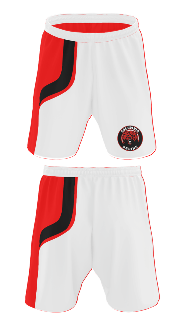 Athletic Shorts With Pockets, Columbia High School Basketball, Men's Basketball, Teamtime, Team time, sublimation, custom sports apparel, team uniforms, spirit wear, spiritwear, sports uniforms, custom shirts, team store, custom team store, fundraiser sports, apparel fundraiser