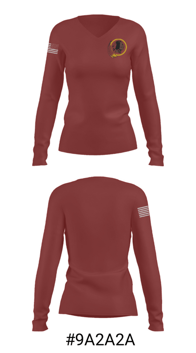 West Nassau High School Basketball 97433632 Women's Long Sleeve V-neck Shirt - 20