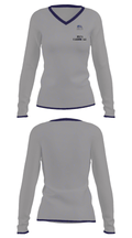 Delta cleaning LLC 32012075 Women's Long Sleeve V-neck Shirt - 31