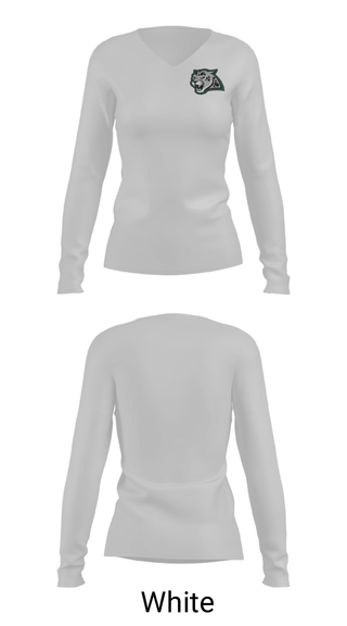 Women's Long Sleeve Vneck Shirt, Emerald Ridge High School Swimming, Swimming, Teamtime, Team time, sublimation, custom sports apparel, team uniforms, spirit wear, spiritwear, sports uniforms, custom shirts, team store, custom team store, fundraiser sports, apparel fundraiser