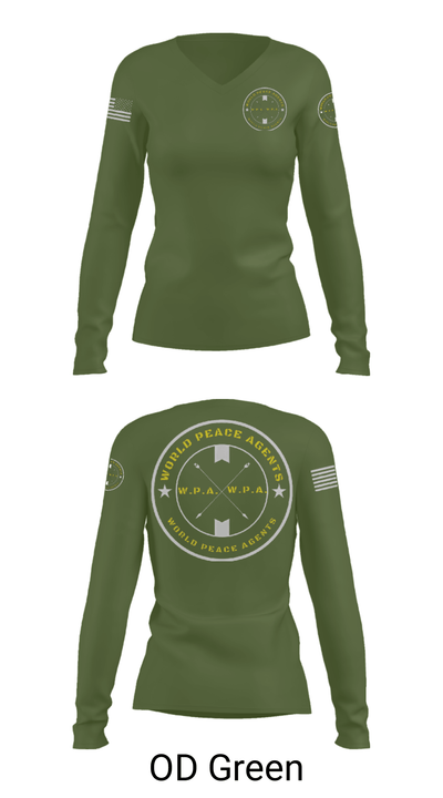 WPA 1st Infantry 46853550 Women's Long Sleeve V-neck Shirt - 31