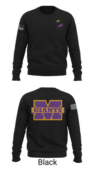 Marion High School Wrestling 62085961 Crew Neck Sweatshirt - 9