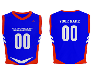 Mens Basketball Jersey, Anacostia Senior High School Basketball, Women's Basketball, Teamtime, Team time, sublimation, custom sports apparel, team uniforms, spirit wear, spiritwear, sports uniforms, custom shirts, team store, custom team store, fundraiser sports, apparel fundraiser