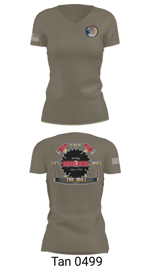 Women's Short Sleeve Vneck Shirt, Hazmat 63 C, Fire Department, Teamtime, Team time, sublimation, custom sports apparel, team uniforms, spirit wear, spiritwear, sports uniforms, custom shirts, team store, custom team store, fundraiser sports, apparel fundraiser