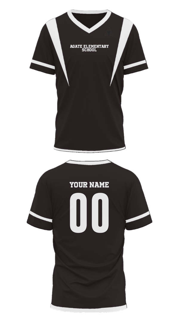 Mens Soccer Jersey, Agate Elementary School, Spirit Store, Teamtime, Team time, sublimation, custom sports apparel, team uniforms, spirit wear, spiritwear, sports uniforms, custom shirts, team store, custom team store, fundraiser sports, apparel fundraiser