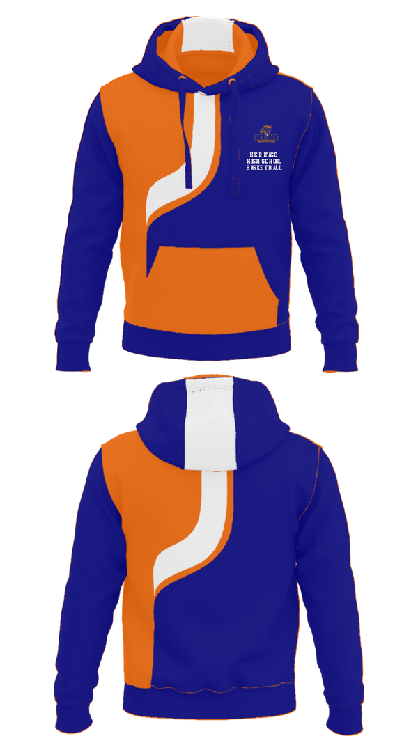 Hoodie, Heritage High School Basketball, Women's Basketball, Teamtime, Team time, sublimation, custom sports apparel, team uniforms, spirit wear, spiritwear, sports uniforms, custom shirts, team store, custom team store, fundraiser sports, apparel fundraiser