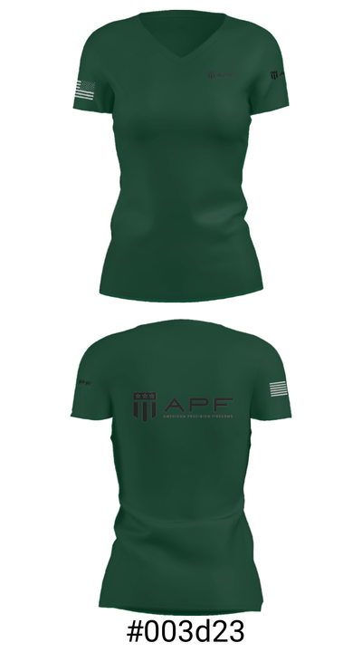 APF 42978430 Women's Short Sleeve V-neck Shirt - 4