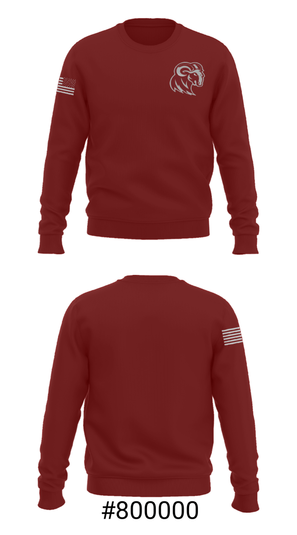 Crew Neck Sweatshirt, Merino High School Basketball, Men's Basketball, Teamtime, Team time, sublimation, custom sports apparel, team uniforms, spirit wear, spiritwear, sports uniforms, custom shirts, team store, custom team store, fundraiser sports, apparel fundraiser