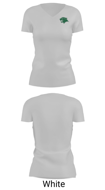 Westland High School Swimming 16127862 Women's Short Sleeve V-neck Shirt - 7