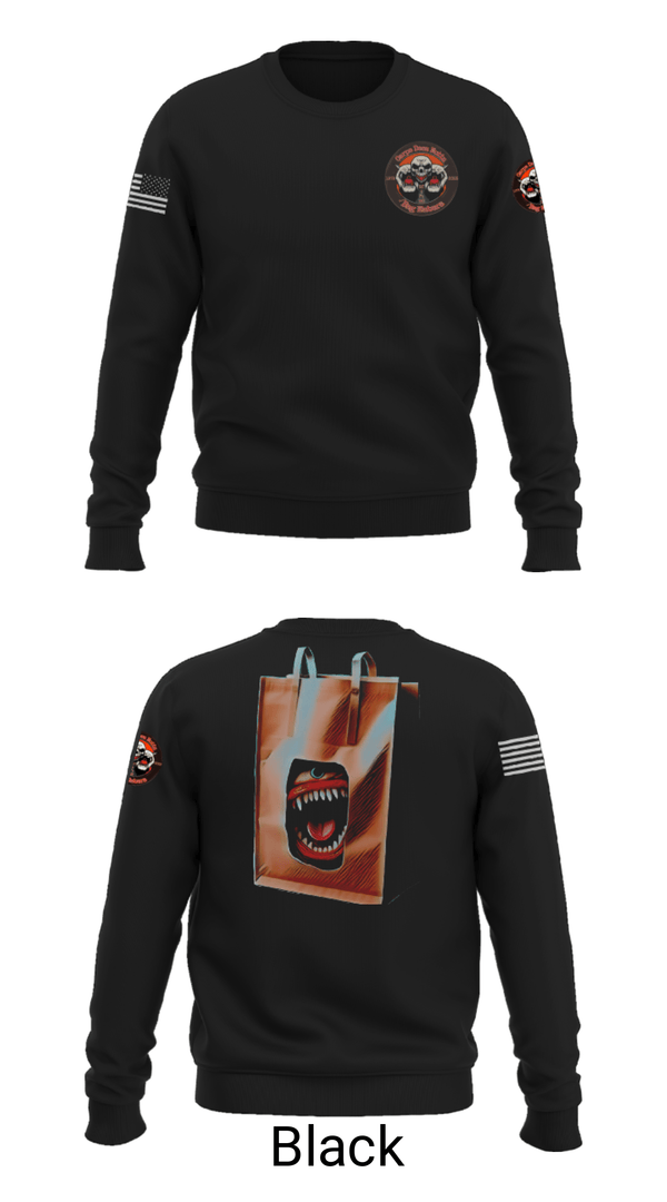 Crew Neck Sweatshirt, The A.Z. Bag Eaters, Football, Teamtime, Team time, sublimation, custom sports apparel, team uniforms, spirit wear, spiritwear, sports uniforms, custom shirts, team store, custom team store, fundraiser sports, apparel fundraiser