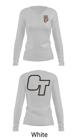 Women's Long Sleeve Vneck Shirt, Cape Girardeau Central High School Wrestling, Wrestling, Teamtime, Team time, sublimation, custom sports apparel, team uniforms, spirit wear, spiritwear, sports uniforms, custom shirts, team store, custom team store, fundraiser sports, apparel fundraiser